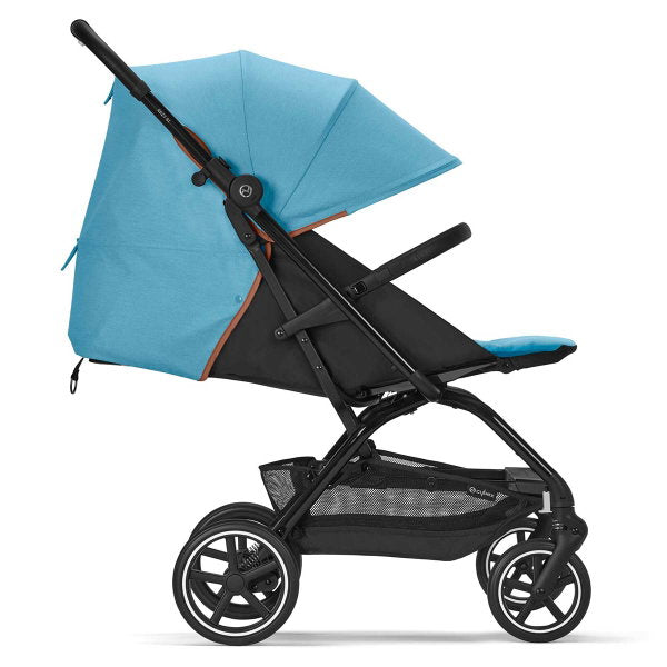 CYBEX Eezy S+2 Buggy Beach Blue Gestell In Black | Mit All-Terrain Rädern
