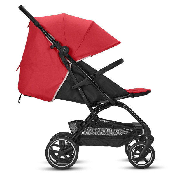CYBEX Eezy S+2 Buggy Hibiscus Red Gestell In Black | Mit All-Terrain Rädern