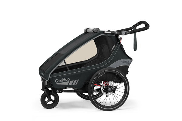  Qeridoo Kidgoo 1 Sport Fahrradanhänger Limited Edition Grey
