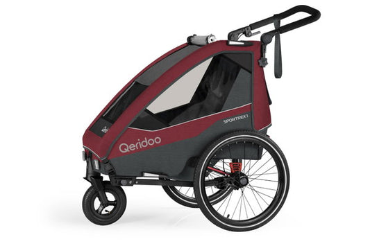  Qeridoo Sportrex 1 Fahrradanhänger Cayenne Red 2023 Limitiertes Design
