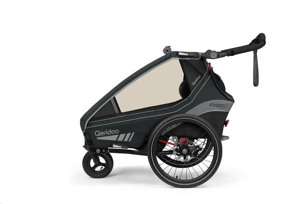  Qeridoo Kidgoo 1 Sport Fahrradanhänger Limited Edition Grey