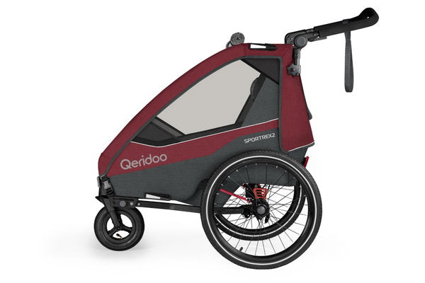  Qeridoo Sportrex 2 Fahrradanhänger Cayenne Red 2023 Limitiertes Design