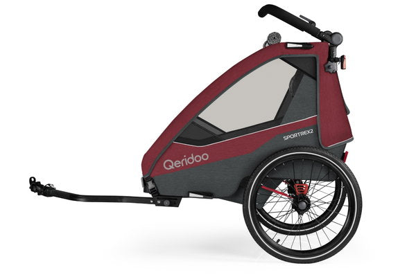  Qeridoo Sportrex 2 Fahrradanhänger Cayenne Red 2023 Limitiertes Design