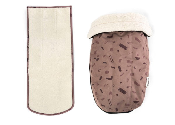  Croozer Babysitz Winter-Set Red Patterned Passend Für Croozer Babysitze