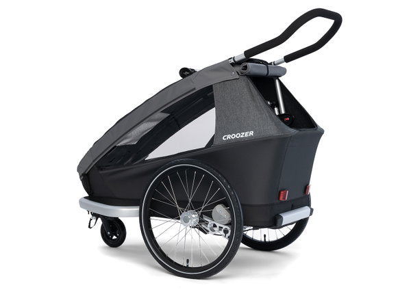  Croozer Kid Keeke 1 Mountain Grey 2in1 Fahrradanhänger & Buggy-Set