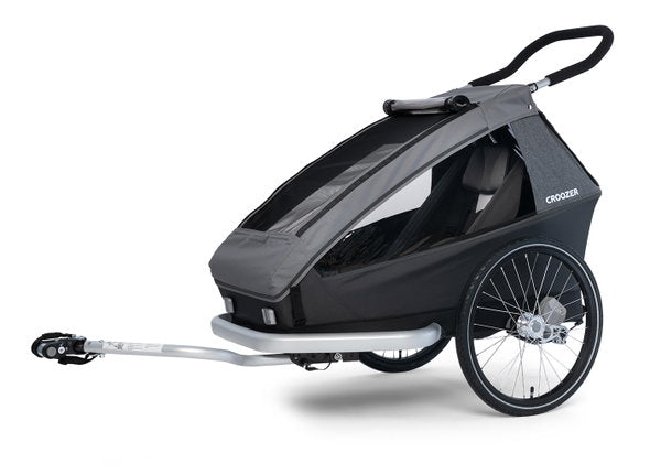  Croozer Kid Keeke 1 Mountain Grey 2in1 Fahrradanhänger & Buggy-Set