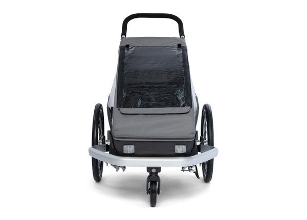  Croozer Kid Keeke 1 Mountain Grey 2in1 Fahrradanhänger & Buggy-Set