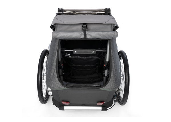  Croozer Kid Keeke 1 Mountain Grey 2in1 Fahrradanhänger & Buggy-Set