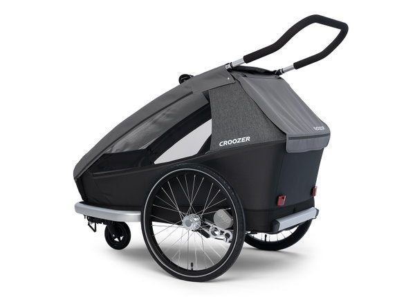  Croozer Kid Keeke 2 Mountain Grey 2in1 Fahrradanhänger & Buggy-Set