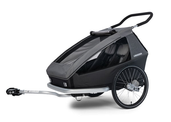  Croozer Kid Keeke 2 Mountain Grey 2in1 Fahrradanhänger & Buggy-Set