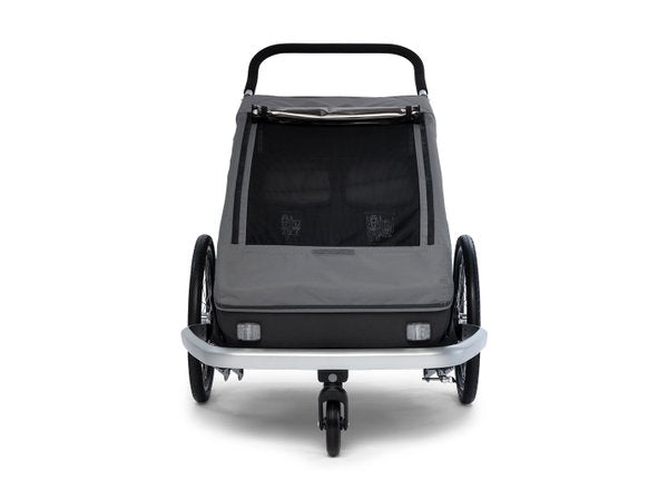  Croozer Kid Keeke 2 Mountain Grey 2in1 Fahrradanhänger & Buggy-Set