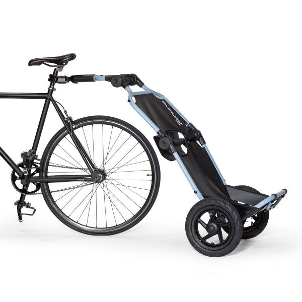  Burley Travoy Fahrradanhänger Und Einkaufstrolley Cool Grey Praktischer 2 In 1 Radanhänger