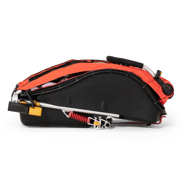  Burley Cub X Fahrradanhänger Atomic Red 2-Sitzer Mit Buggy-Funktion