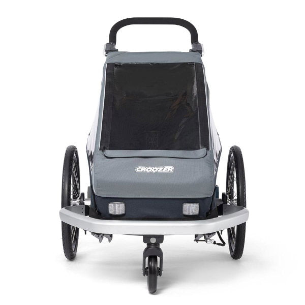  Croozer Kid Vaaya 1 Graphite Blue 2in1 Fahrradanhänger & Buggy-Set