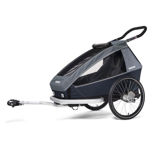  Croozer Kid Vaaya 1 Graphite Blue 2in1 Fahrradanhänger & Buggy-Set
