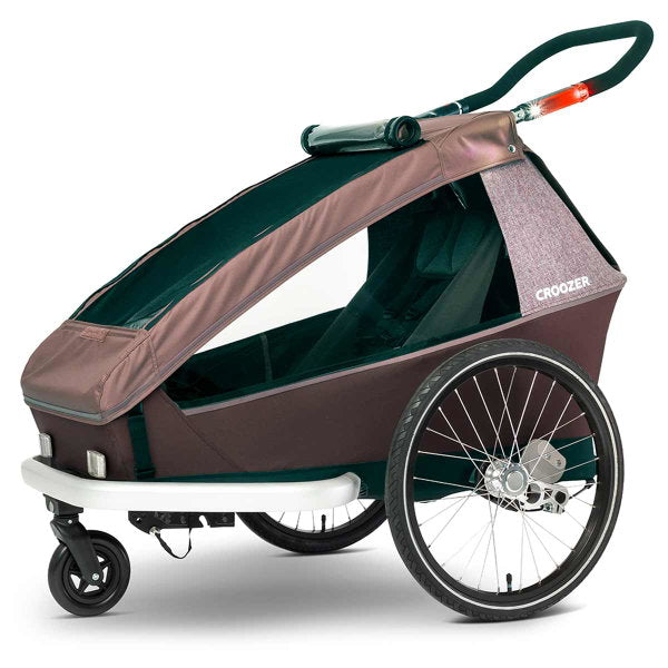  Croozer Kid Vaaya 1 Blossom Red 2in1 Fahrradanhänger & Buggy-Set