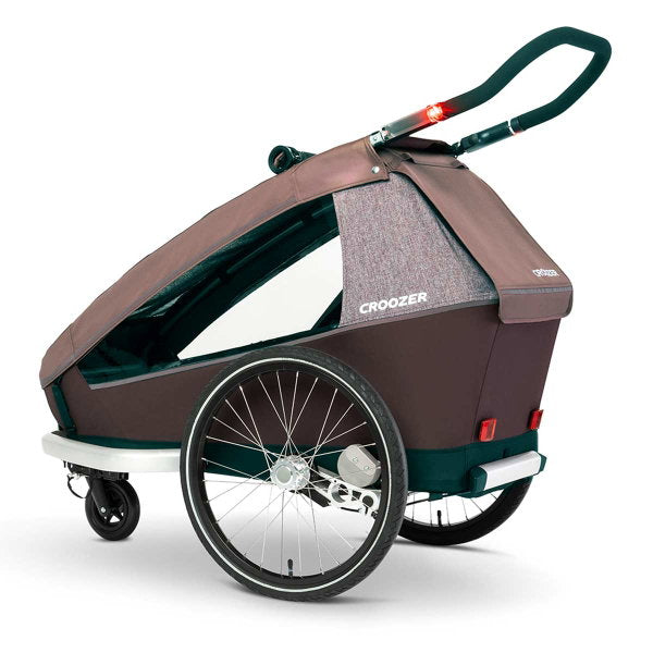  Croozer Kid Vaaya 1 Blossom Red 2in1 Fahrradanhänger & Buggy-Set
