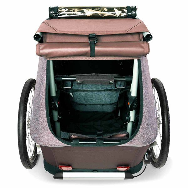  Croozer Kid Vaaya 1 Blossom Red 2in1 Fahrradanhänger & Buggy-Set