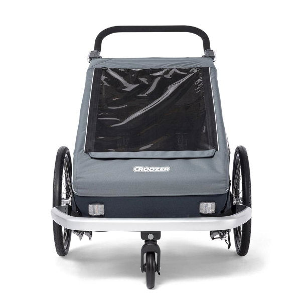  Croozer Kid Vaaya 2 Graphite Blue 2in1 Fahrradanhänger & Buggy-Set