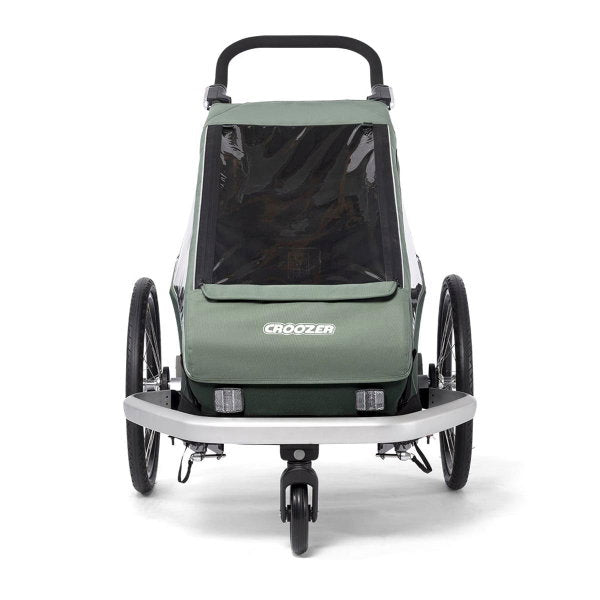  Croozer Kid Vaaya 1 Jungle Green 2in1 Fahrradanhänger & Buggy-Set