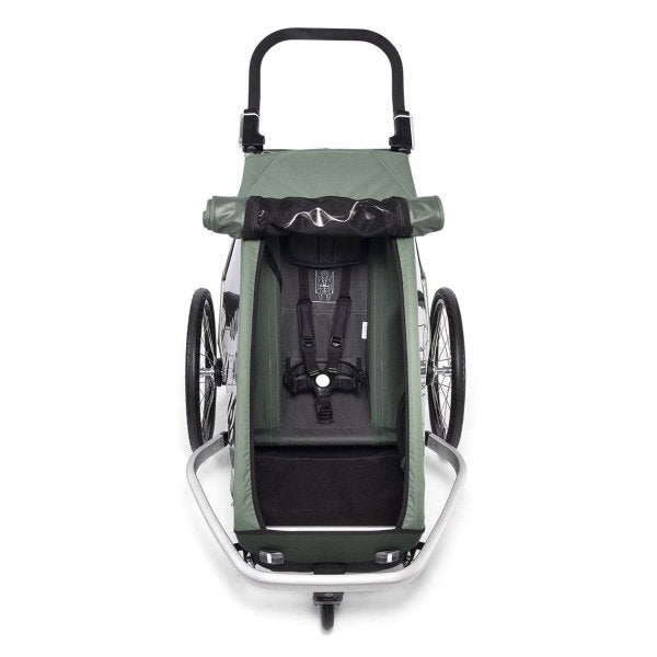  Croozer Kid Vaaya 1 Jungle Green 2in1 Fahrradanhänger & Buggy-Set