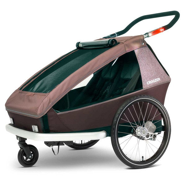  Croozer Kid Vaaya 2 Blossom Red 2in1 Fahrradanhänger & Buggy-Set