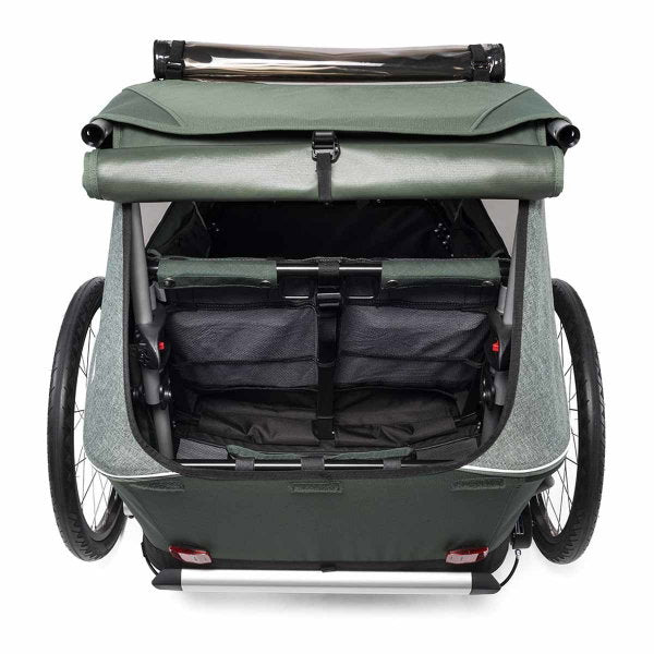  Croozer Kid Vaaya 2 Jungle Green 2in1 Fahrradanhänger & Buggy-Set
