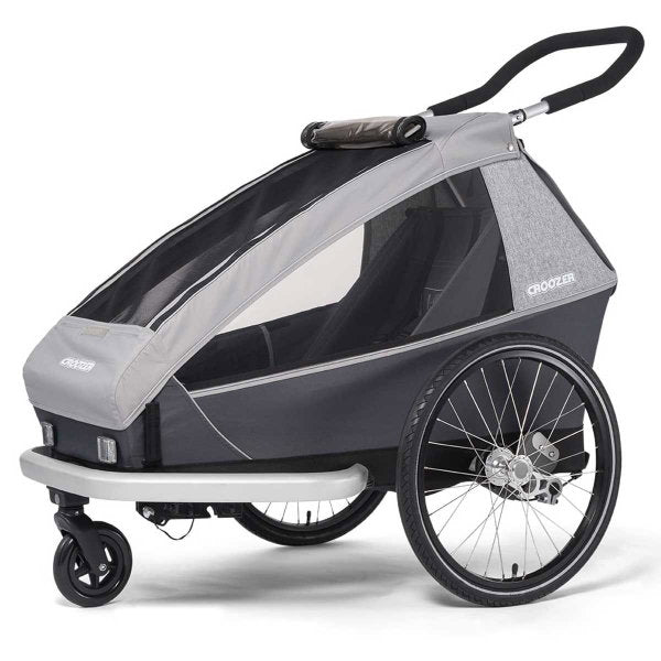  Croozer Kid Keeke 1 Stone Grey 2in1 Fahrradanhänger & Buggy-Set