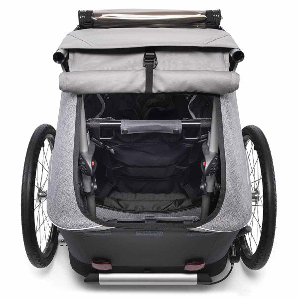  Croozer Kid Keeke 1 Stone Grey 2in1 Fahrradanhänger & Buggy-Set