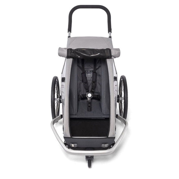  Croozer Kid Keeke 1 Stone Grey 2in1 Fahrradanhänger & Buggy-Set