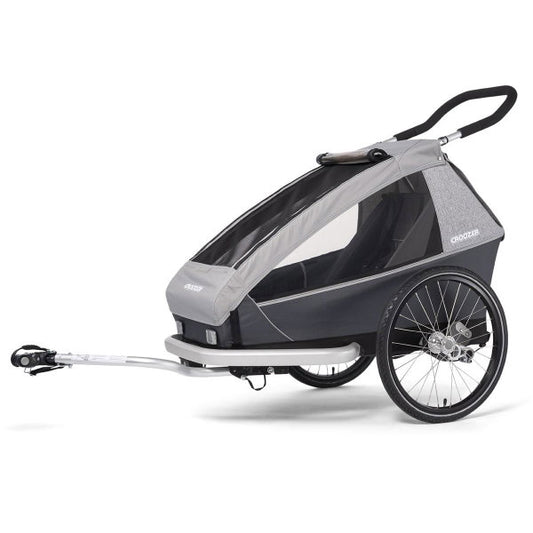  Croozer Kid Keeke 1 Stone Grey 2in1 Fahrradanhänger & Buggy-Set