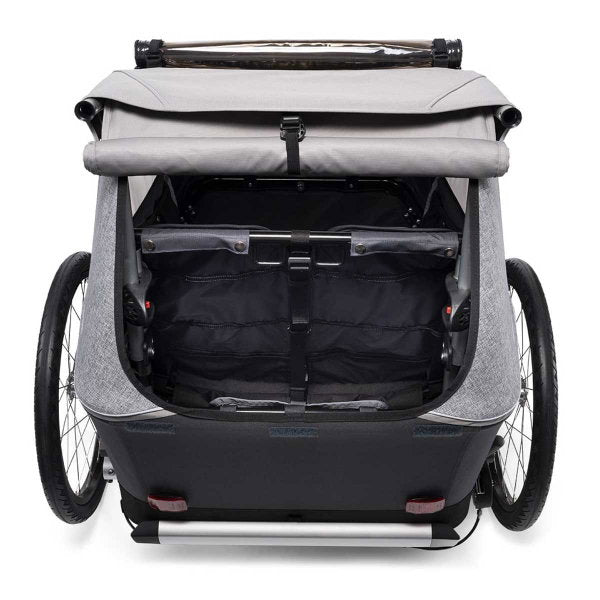  Croozer Kid Keeke 2 Stone Grey 2in1 Fahrradanhänger & Buggy-Set
