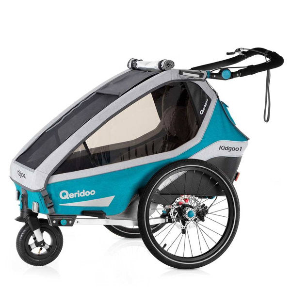  Qeridoo Kidgoo 1 Sport Radanhänger Petrol Inkl. Scheibenbremse
