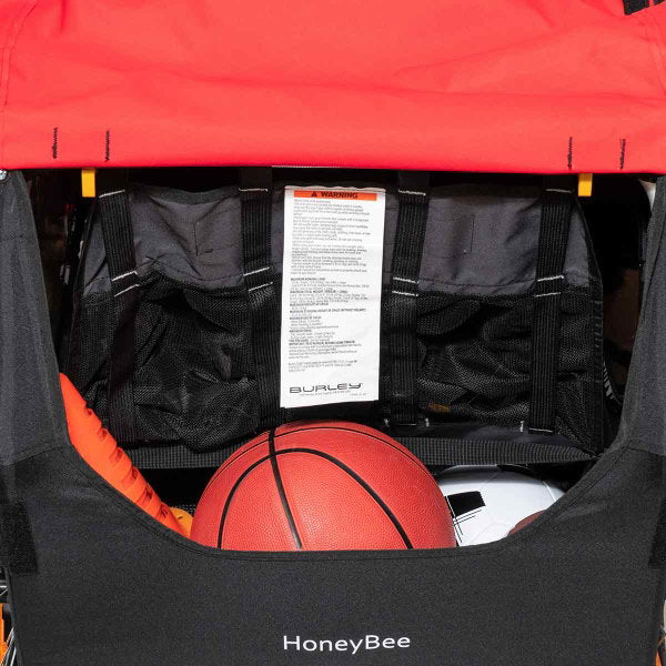  Burley Honey Bee Fahrradanhänger Rot 2-Sitzer Mit Buggy-Funktion