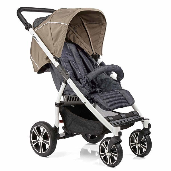  Gesslein S4 Air+ Buggy Jeans Cappuccino Gestell Weiß Inkl. Ledergriff Schwarz