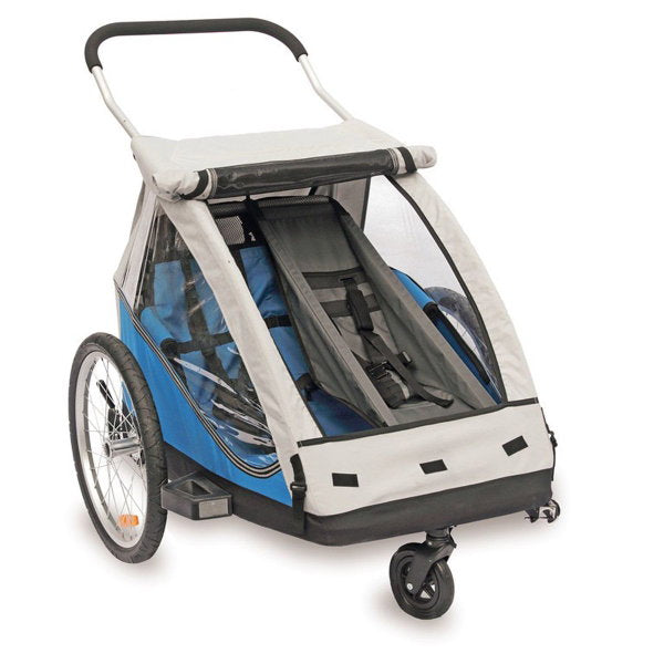  XLC Duo 8teen Fahrradanhänger Limone Zweisitzer Inkl. Buggyrad & Rücklicht Zum Toppreis