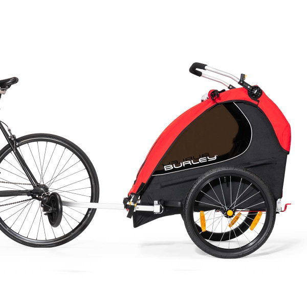  Burley Honey Bee Fahrradanhänger Rot 2-Sitzer Mit Buggy-Funktion