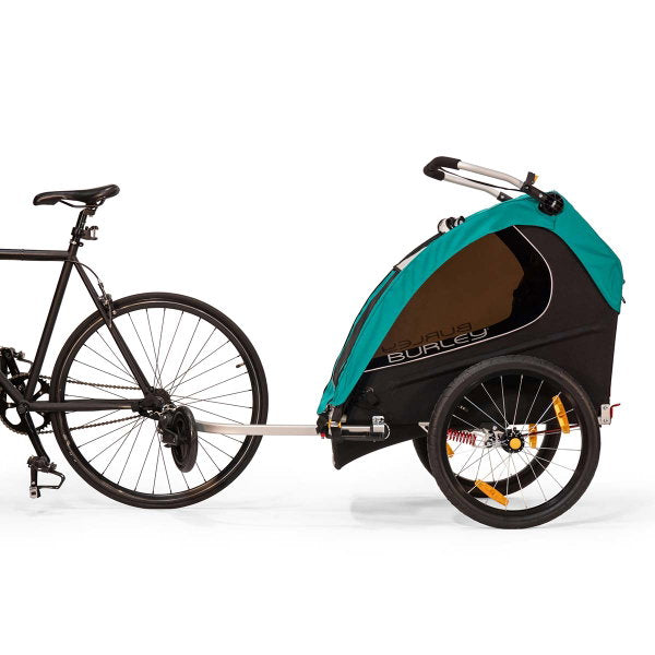  Burley Encore X Fahrradanhänger Türkis 2-Sitzer Mit Buggy-Funktion