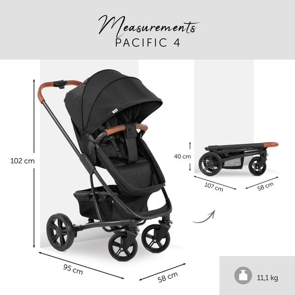  Hauck Pacific 4 Shop N Drive Kinderwagen Bundle