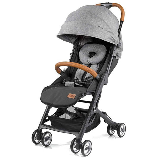  Gesslein Smiloo Cuby Grau Meliert Gestell Schwarz, Ledergriff Cognac