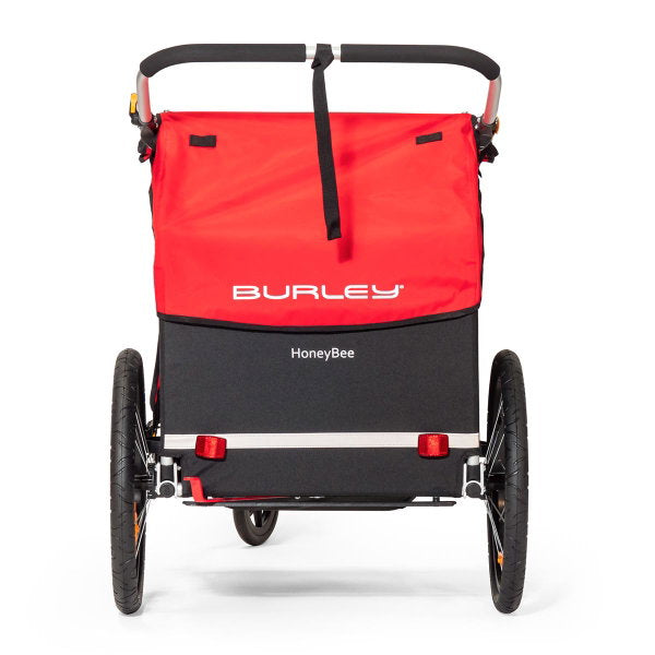  Burley Honey Bee Fahrradanhänger Rot 2-Sitzer Mit Buggy-Funktion