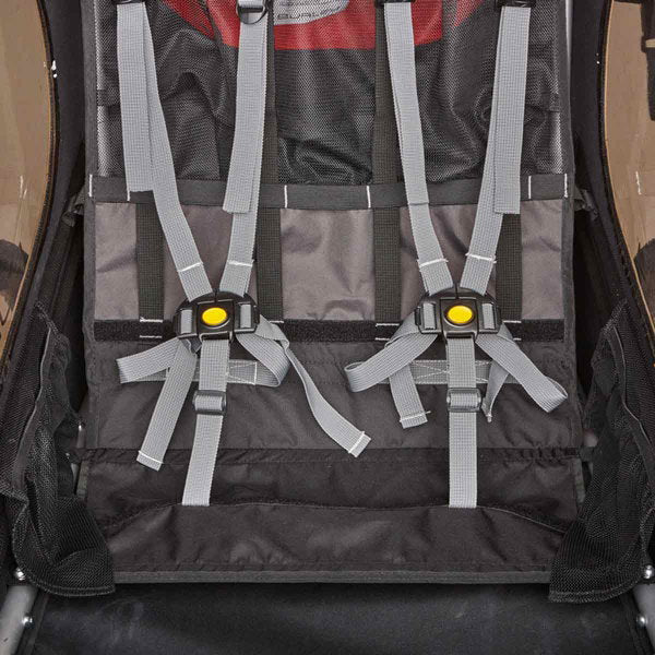  Burley Honey Bee Fahrradanhänger Rot 2-Sitzer Mit Buggy-Funktion