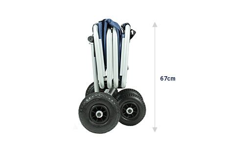  Beachtrekker LiFe Bollerwagen Blau Stabil Und Leicht Inkl. Feststellbremse