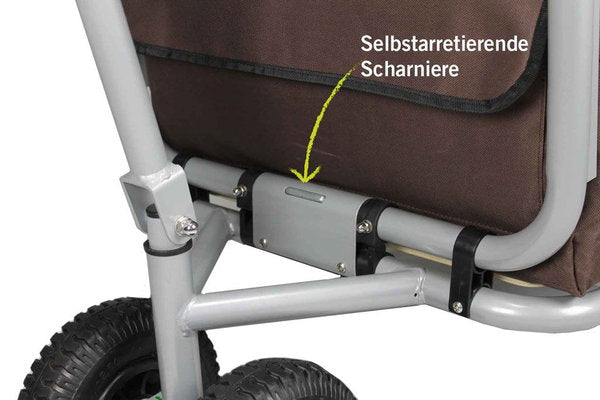  Beachtrekker LiFe Bollerwagen Braun Stabil Und Leicht Inkl. Feststellbremse