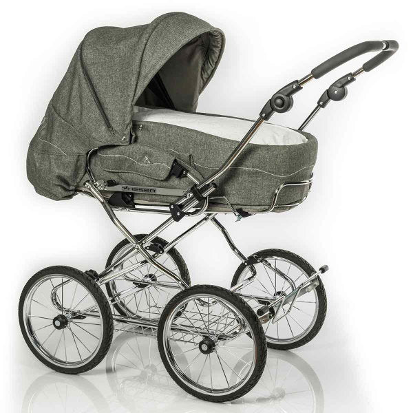  HESBA Calido Kinderwagen Außen 703 Innen 173 Räder Schwarz 30 Cm
