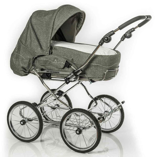  HESBA Calido Kinderwagen Außen 703 Innen 173 Räder Schwarz 30 Cm