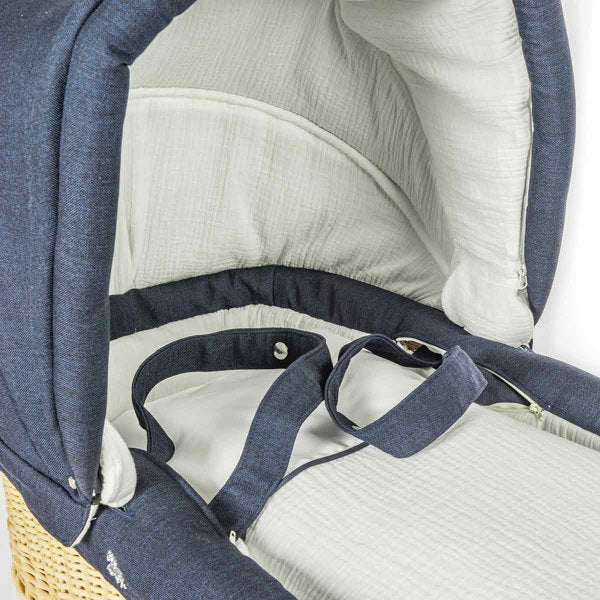  HESBA ClassicKorb Kinderwagen Außen 685 Innen 180 Schwenkbare Vorderräder Schwarz