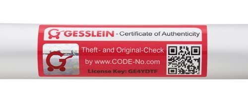  Gesslein F6 Air Plus Dessin 053053 Gestell Silber Eloxiert Inkl. Regenschutz