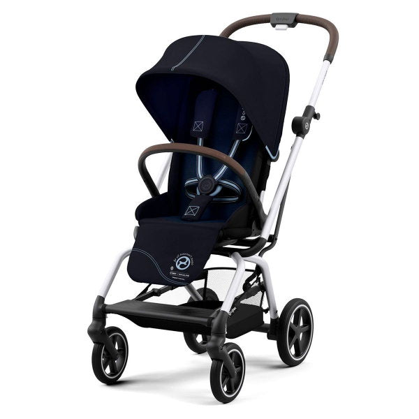  CYBEX Eezy S Twist+2 Buggy Ocean Blue Gestell Silver | Mit All-Terrain Rädern