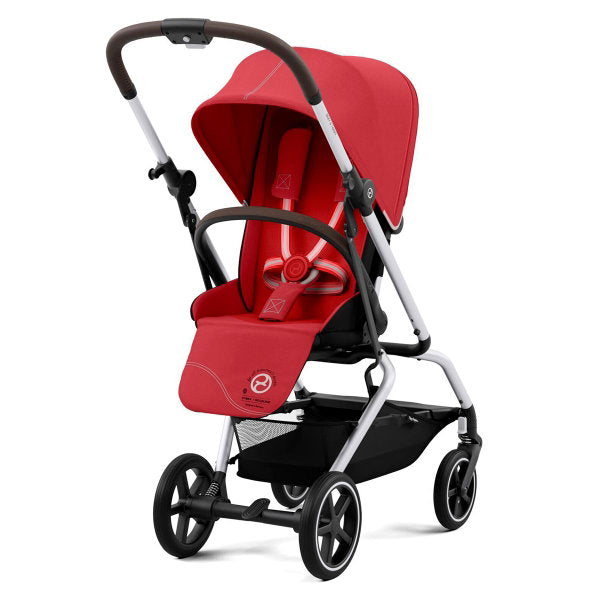  CYBEX Eezy S Twist+2 Buggy Hibiscus Red Gestell Silver | Mit All-Terrain Rädern